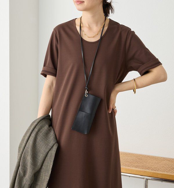  「予約【接触冷感・紫外線防止素材】ゴブソデカットソーワンピース」|ワンピース|