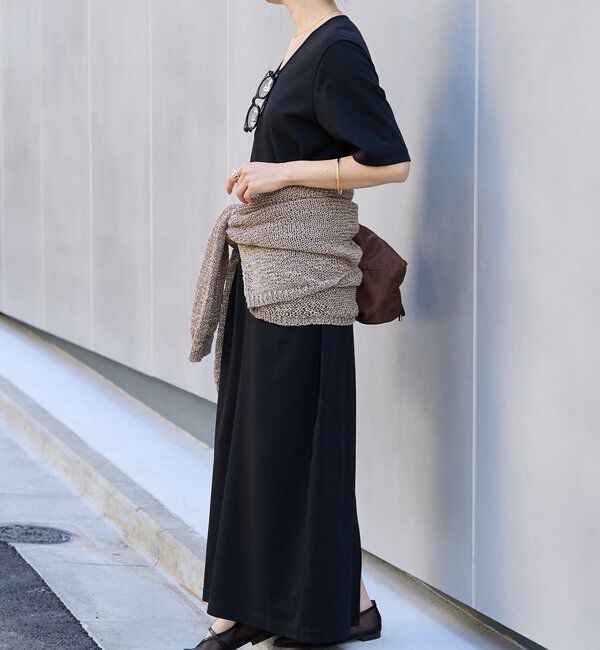  「予約【接触冷感・紫外線防止素材】ゴブソデカットソーワンピース」|ワンピース|