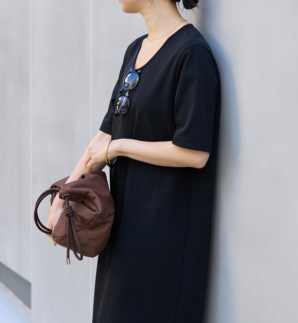  「予約【接触冷感・紫外線防止素材】ゴブソデカットソーワンピース」|ワンピース|