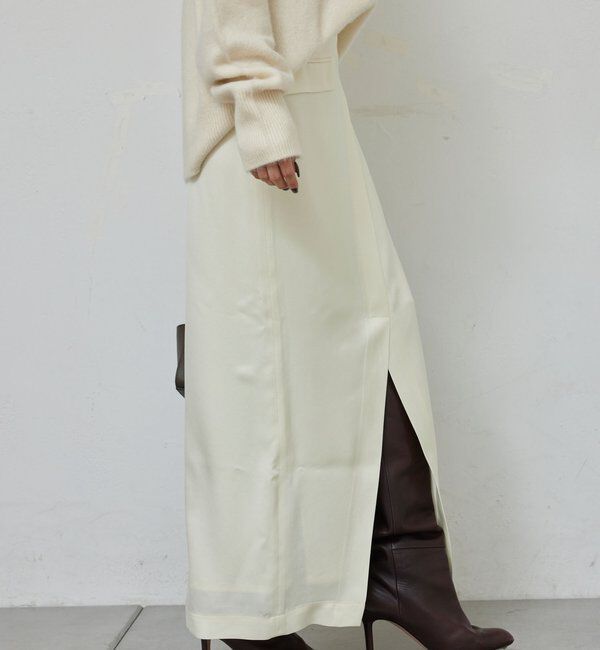  「アセテートツイルスカート」|スカート|