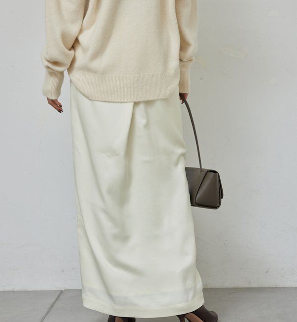  「アセテートツイルスカート」|スカート|