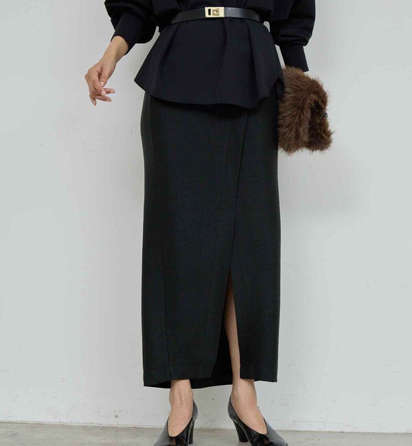  「アセテートツイルスカート」|スカート|