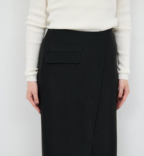  「アセテートツイルスカート」|スカート|