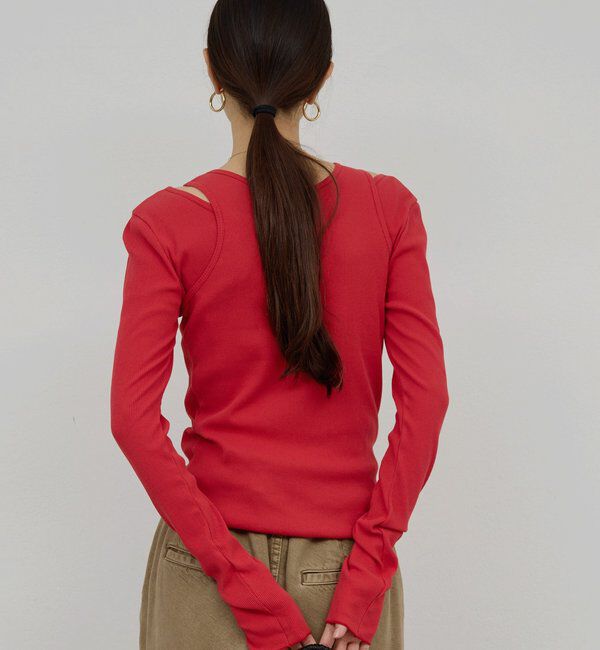  「【前後2way】ハイツイストリブタンク」|Tシャツ・カットソー|