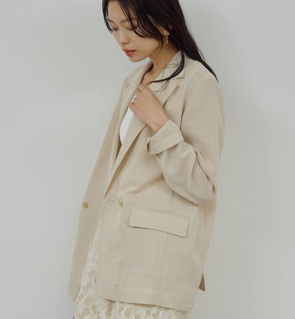  「シアーメッシュジャケット」|テーラードジャケット|