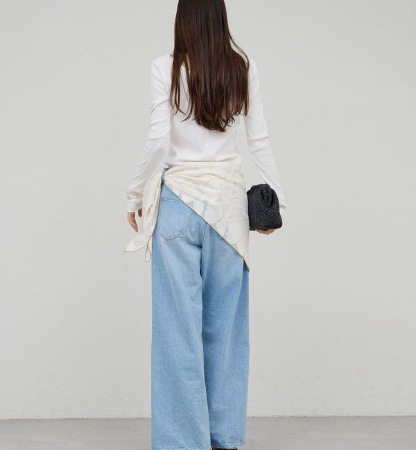  「【前後2WAY】ハイツイストリブロンTee」|Tシャツ・カットソー|