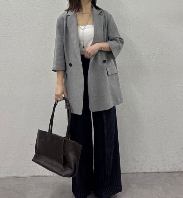  「【2サイズ展開】【大人気アイテムが今年も登場】ハーフスリーブジャケット」|テーラードジャケット|