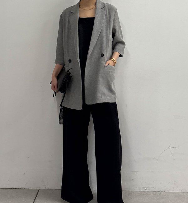  「【2サイズ展開】【大人気アイテムが今年も登場】ハーフスリーブジャケット」|テーラードジャケット|