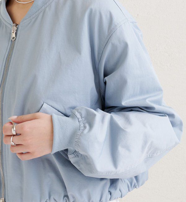  「サテンショートブルゾン」|ブルゾン・スタジャン|