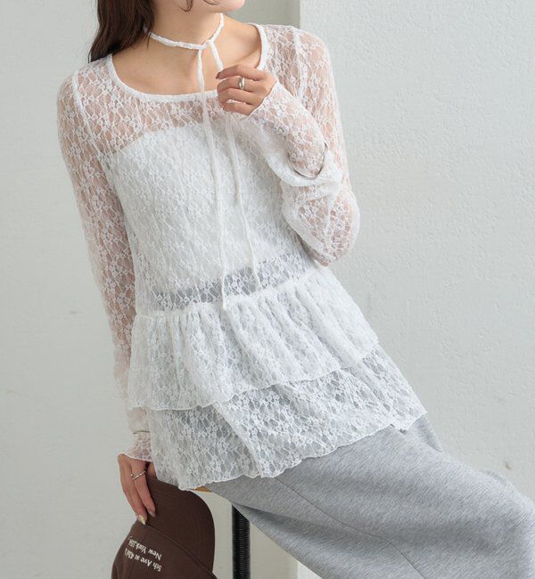  「26SSドットティアードプルオーバー」|Tシャツ・カットソー|