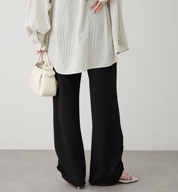  「裾ギャザーリブパンツ」|チノ|