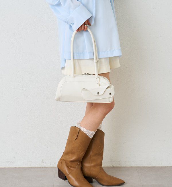  「メガネホルダー付きラウンドBAG」|トートバッグ|