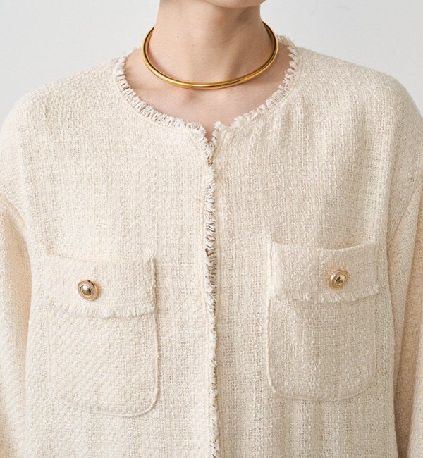  「ファンシーツイードジャケット」|ベスト・ジレ|