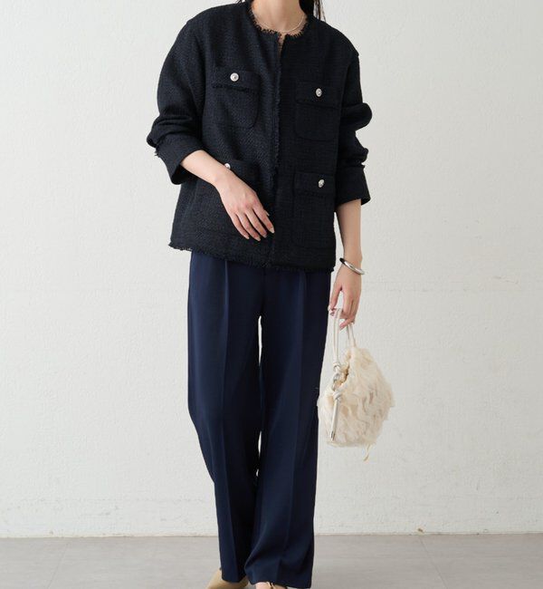  「ファンシーツイードジャケット」|ベスト・ジレ|