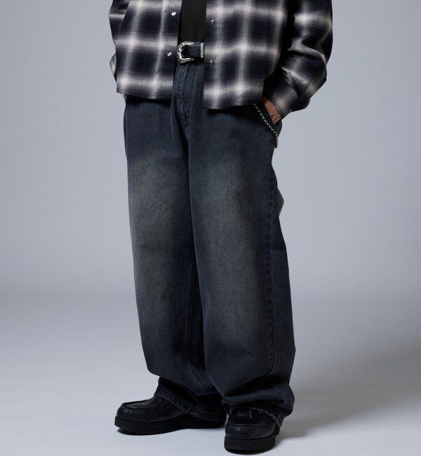  「【KOOKY&rsquo;N】ヴィンテージライクブラストバギーデニム」|デニム|