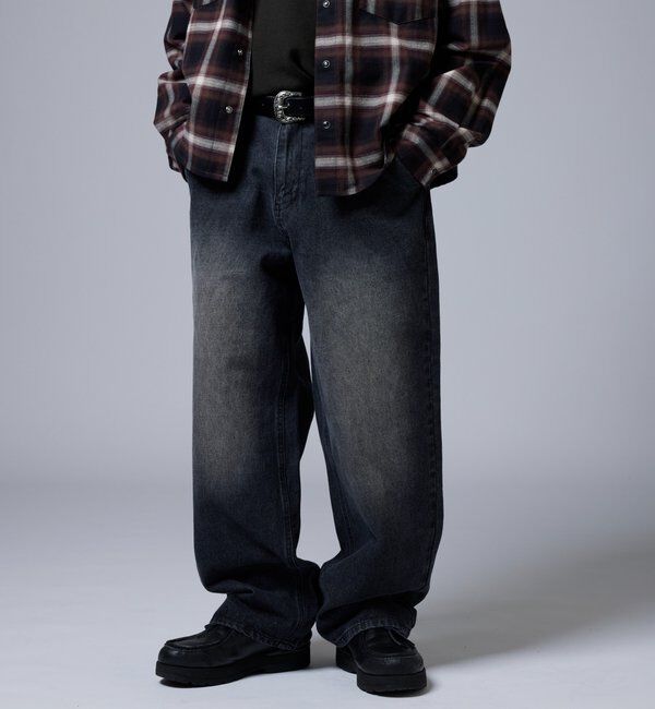  「【KOOKY&rsquo;N】ヴィンテージライクブラストバギーデニム」|デニム|