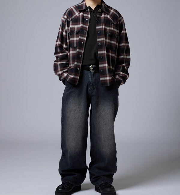  「【KOOKY&rsquo;N】ヴィンテージライクブラストバギーデニム」|デニム|