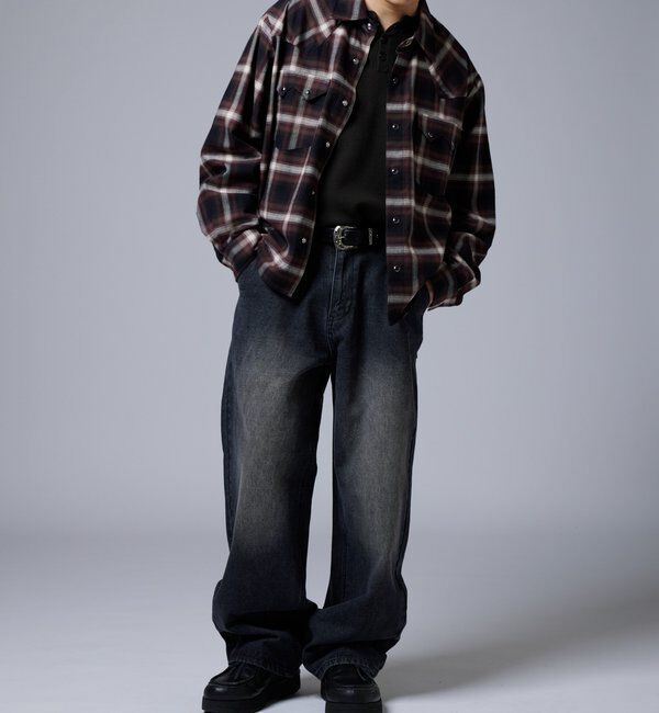  「【KOOKY&rsquo;N】ヴィンテージライクブラストバギーデニム」|デニム|
