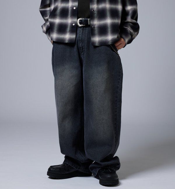  「【KOOKY&rsquo;N】ヴィンテージライクブラストバギーデニム」|デニム|