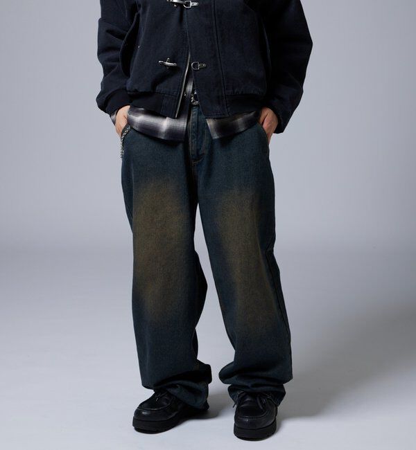  「【KOOKY&rsquo;N】ヴィンテージライクブラストバギーデニム」|デニム|