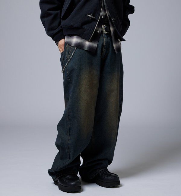  「【KOOKY&rsquo;N】ヴィンテージライクブラストバギーデニム」|デニム|