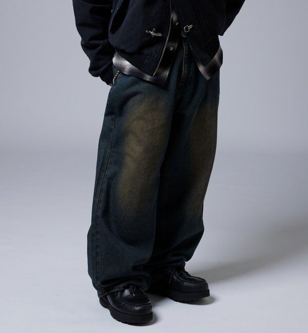  「【KOOKY&rsquo;N】ヴィンテージライクブラストバギーデニム」|デニム|