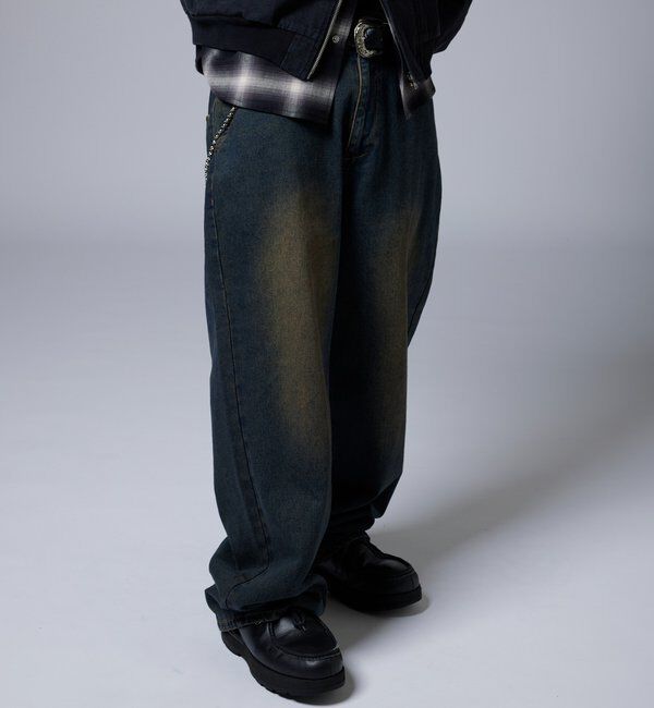  「【KOOKY&rsquo;N】ヴィンテージライクブラストバギーデニム」|デニム|