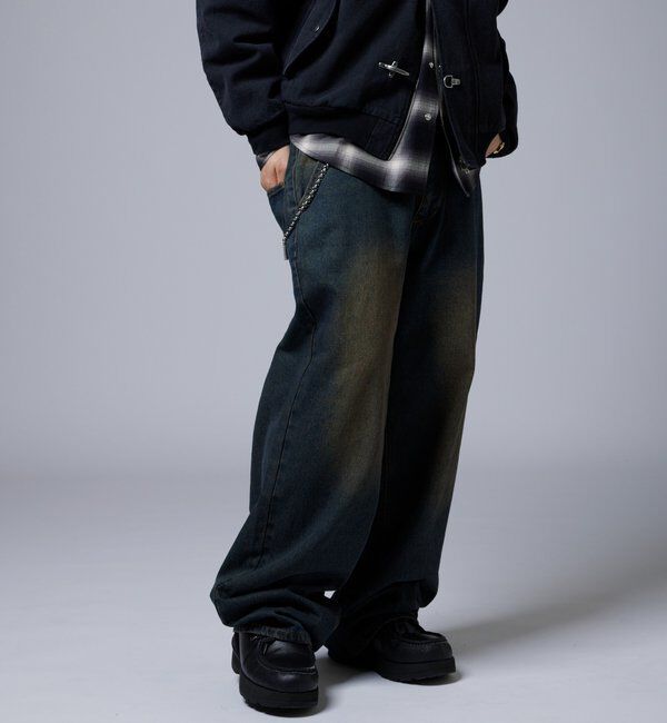  「【KOOKY&rsquo;N】ヴィンテージライクブラストバギーデニム」|デニム|