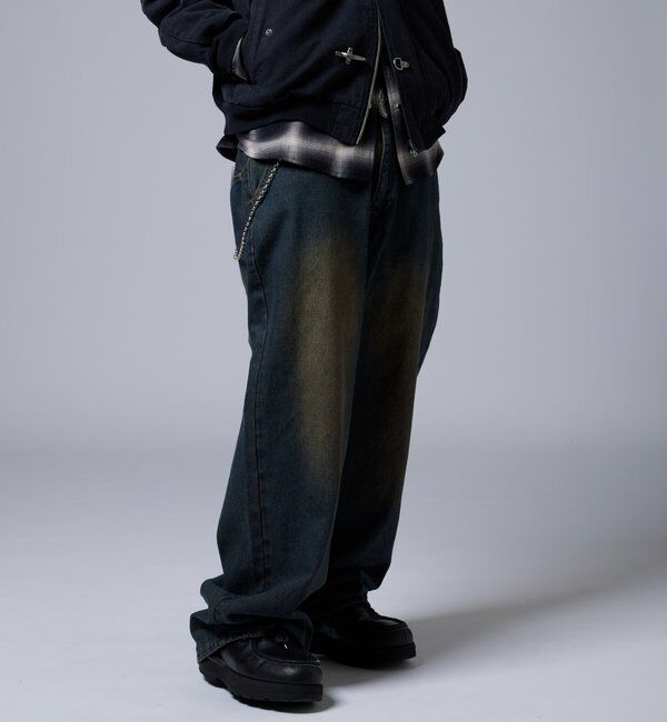  「【KOOKY&rsquo;N】ヴィンテージライクブラストバギーデニム」|デニム|