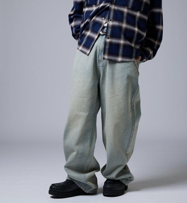  「【KOOKY&rsquo;N】ヴィンテージライクブラストバギーデニム」|デニム|