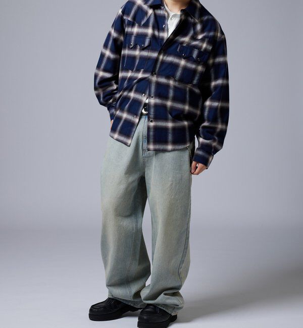  「【KOOKY&rsquo;N】ヴィンテージライクブラストバギーデニム」|デニム|