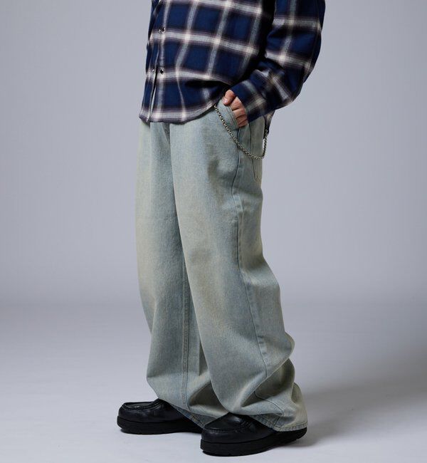  「【KOOKY&rsquo;N】ヴィンテージライクブラストバギーデニム」|デニム|