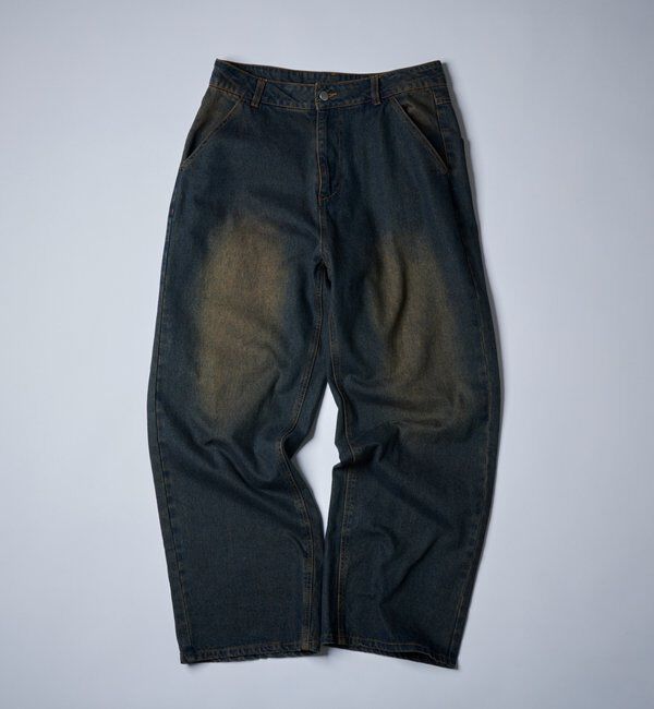  「【KOOKY&rsquo;N】ヴィンテージライクブラストバギーデニム」|デニム|