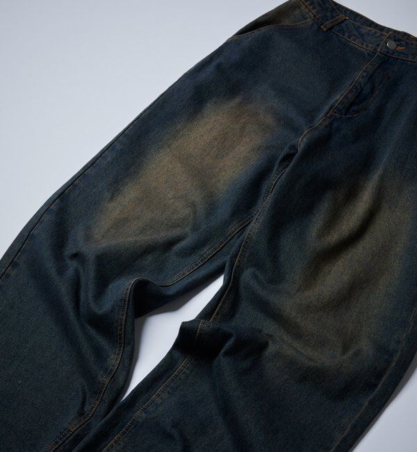  「【KOOKY&rsquo;N】ヴィンテージライクブラストバギーデニム」|デニム|