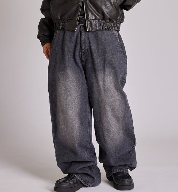  「【KOOKY&rsquo;N】ヴィンテージライクブラストバギーデニム」|デニム|
