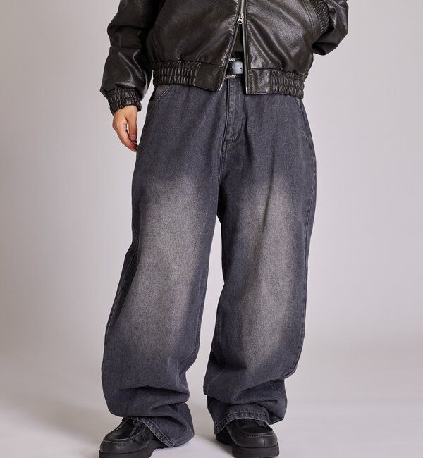  「【KOOKY&rsquo;N】ヴィンテージライクブラストバギーデニム」|デニム|