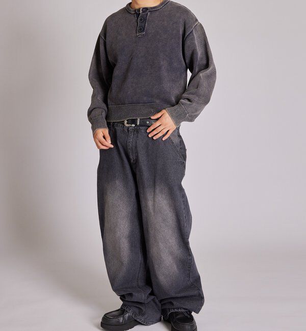  「【KOOKY&rsquo;N】ヴィンテージライクブラストバギーデニム」|デニム|