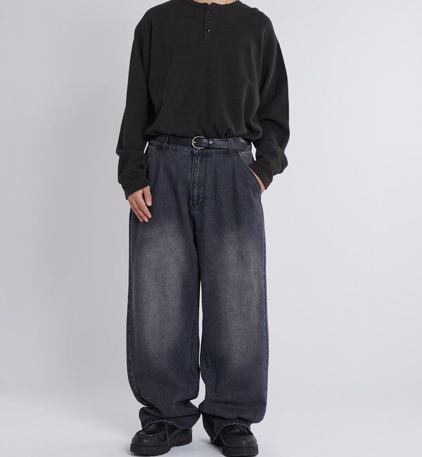  「【KOOKY&rsquo;N】ヴィンテージライクブラストバギーデニム」|デニム|