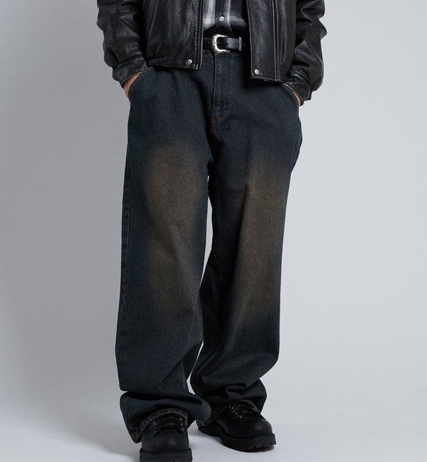  「【KOOKY&rsquo;N】ヴィンテージライクブラストバギーデニム」|デニム|