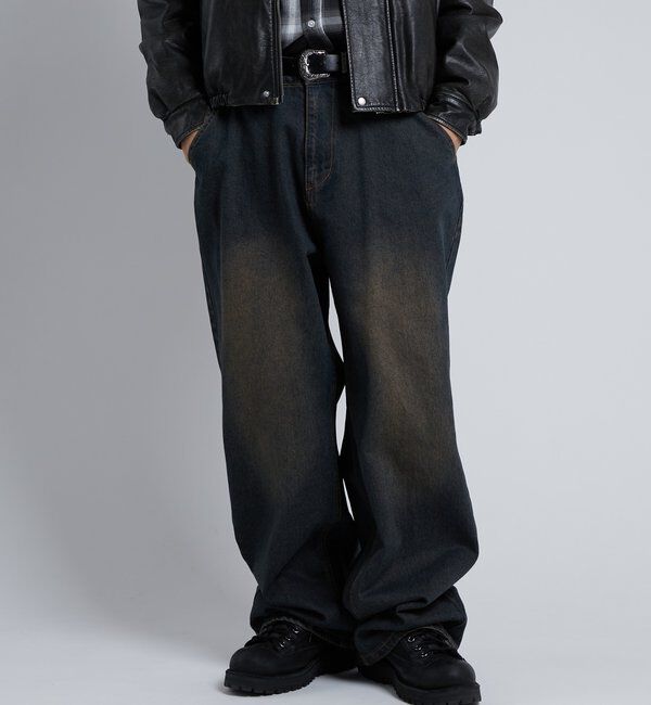  「【KOOKY&rsquo;N】ヴィンテージライクブラストバギーデニム」|デニム|