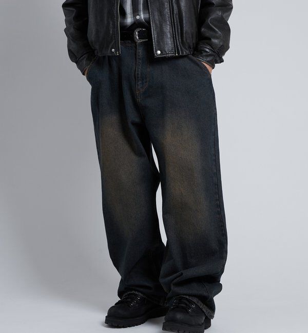  「【KOOKY&rsquo;N】ヴィンテージライクブラストバギーデニム」|デニム|