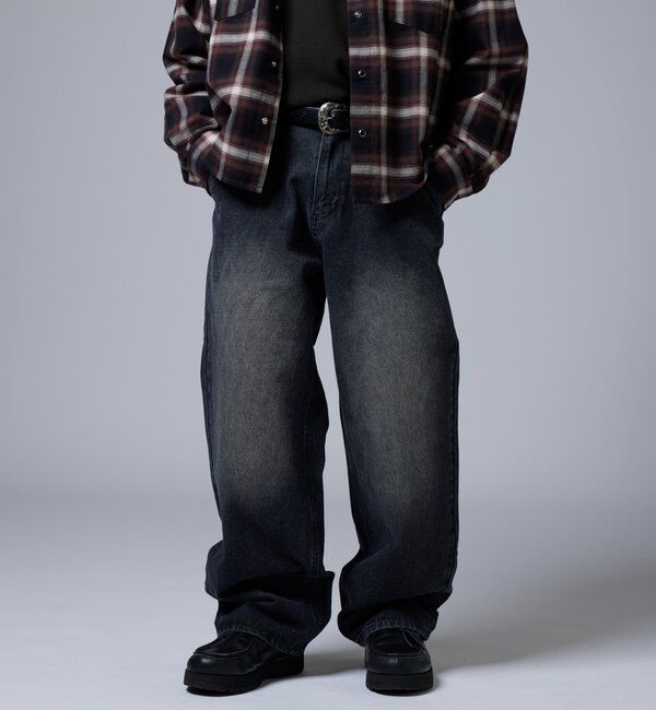  「【KOOKY&rsquo;N】ヴィンテージライクブラストバギーデニム」|デニム|