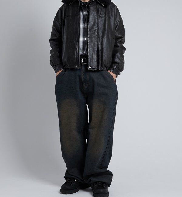  「【KOOKY&rsquo;N】ヴィンテージライクブラストバギーデニム」|デニム|