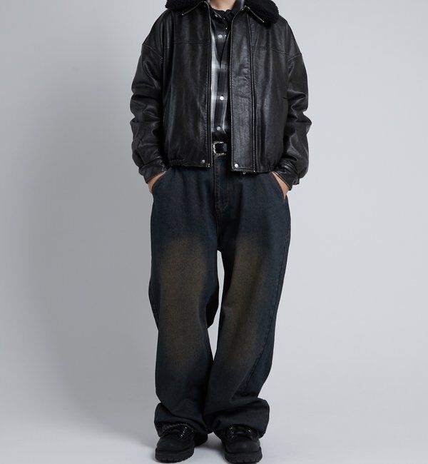  「【KOOKY&rsquo;N】ヴィンテージライクブラストバギーデニム」|デニム|