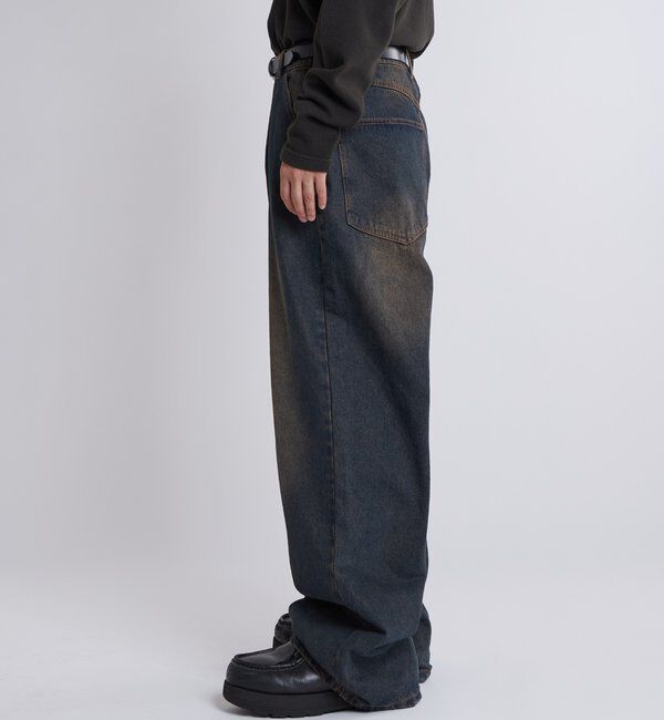  「【KOOKY&rsquo;N】ヴィンテージライクブラストバギーデニム」|デニム|