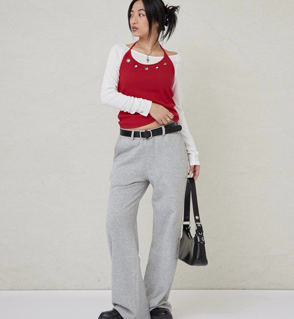  「アイレットホルターレイヤードトップス」|Tシャツ・カットソー|