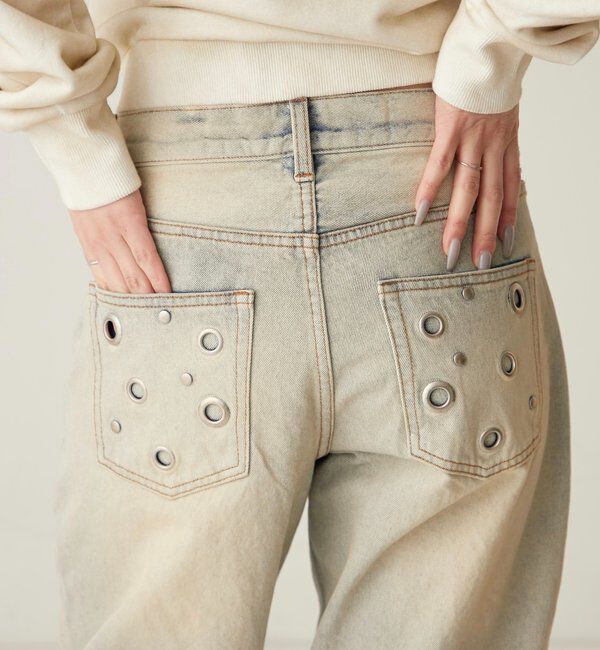  「アイレットローライズデニム」|デニム|