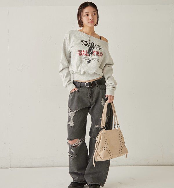  「ボールドダメージデニム」|デニム|