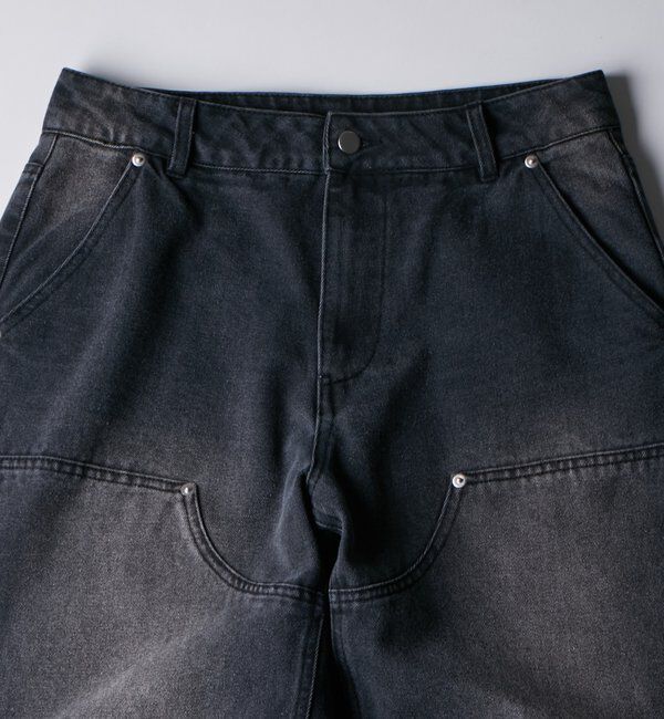  「KOOKY'Nダブルニー切り替えデニム」|デニム|
