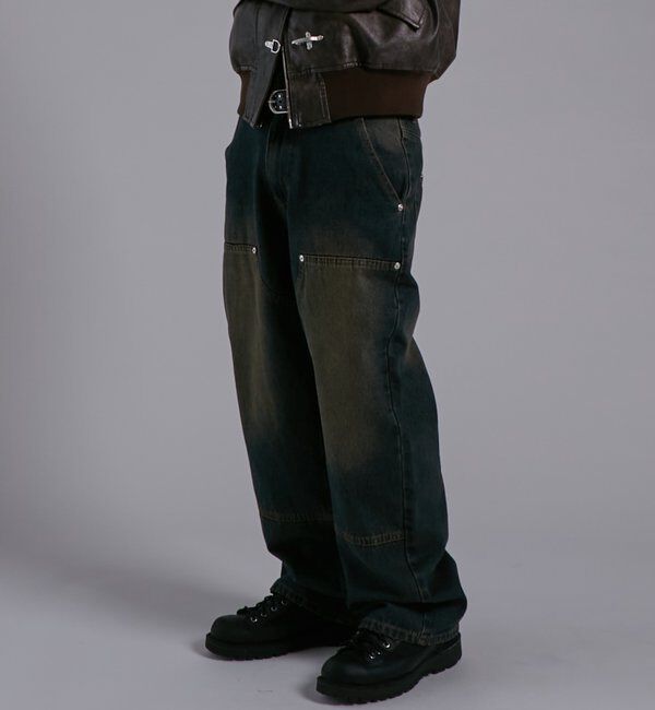  「KOOKY'Nダブルニー切り替えデニム」|デニム|